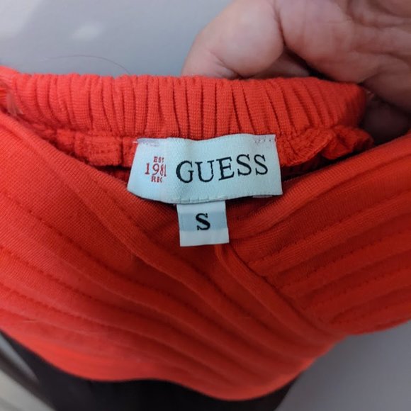 Guess Red Black Strapless High Low Evening Prom Formal Dress - Picture 6 of 8